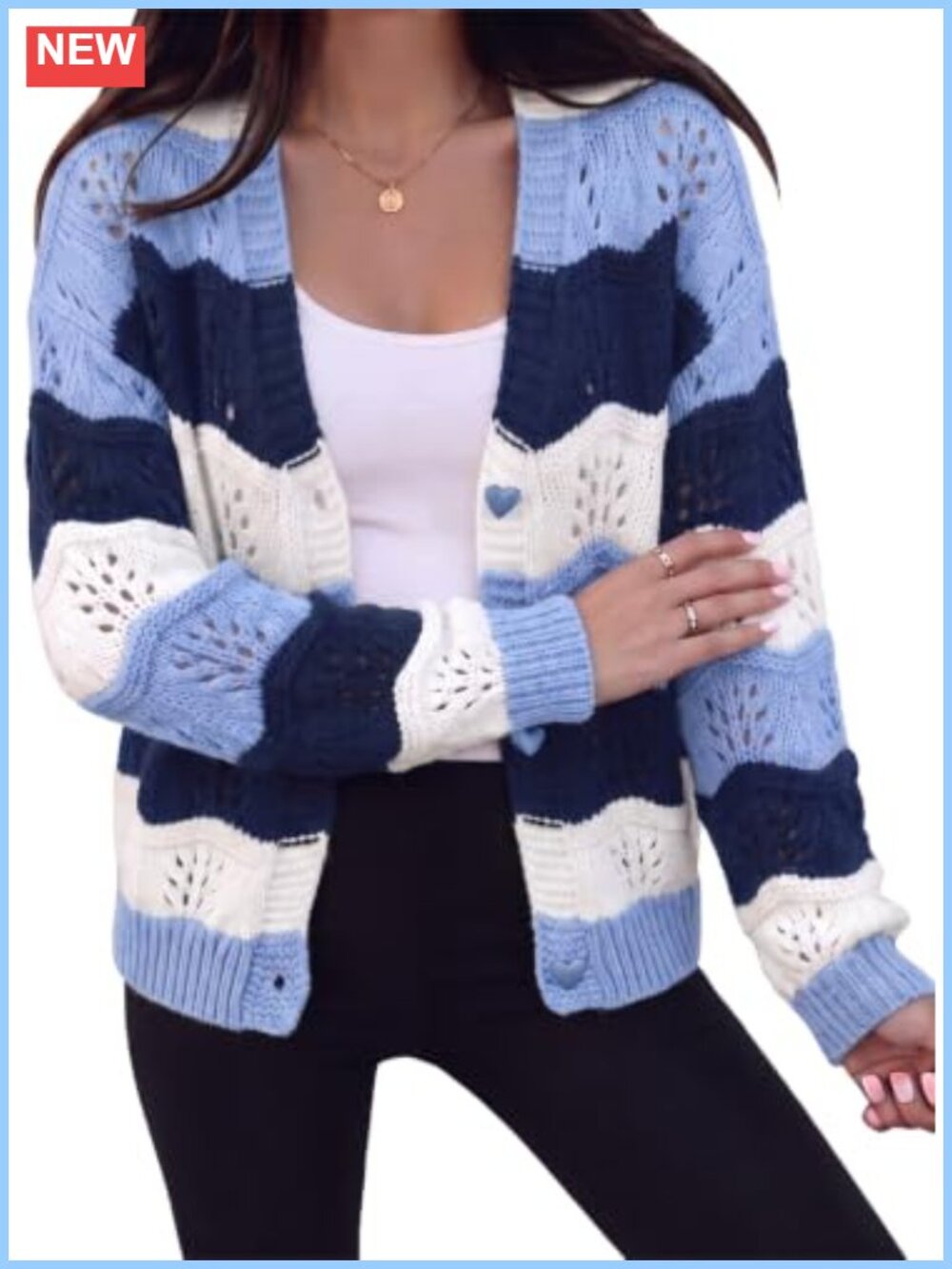 Astylish Women Cardigan Sweater Oversized Fuzzy